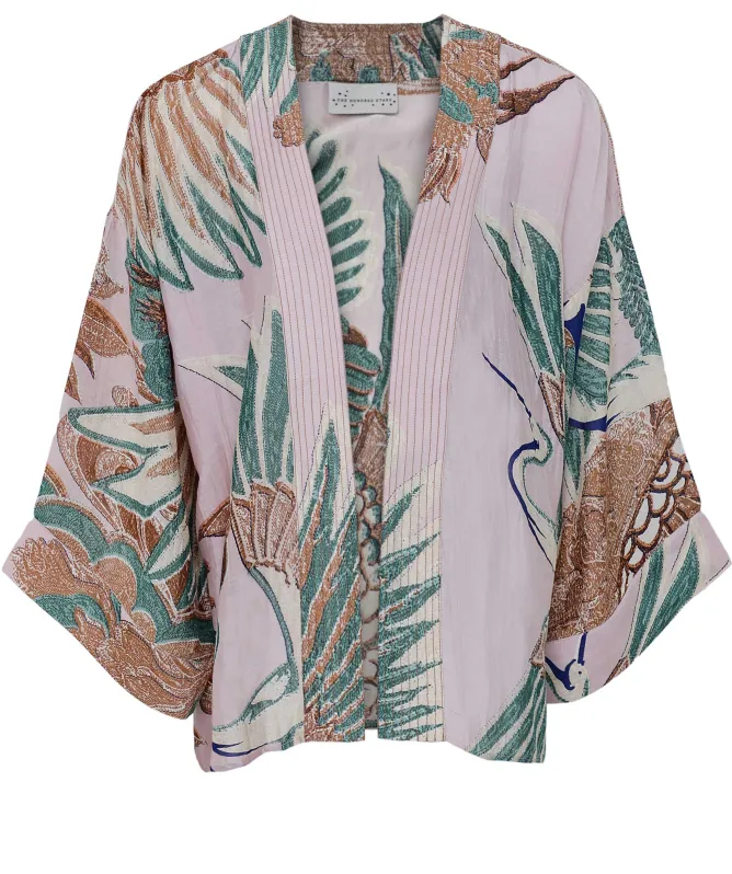 One Hundred Stars Short Crane Kimono