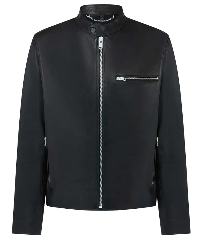 Belstaff Leather Track Racer Jacket