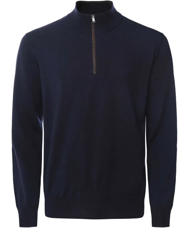 Eton Merino Quarter Zip Jumper