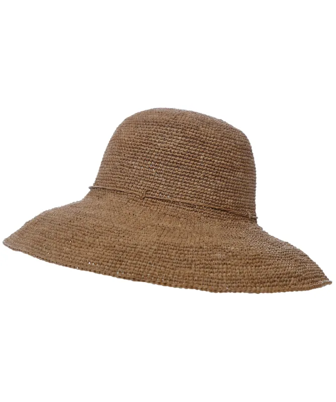 Rabarany Raffia Wide-Brim Hat