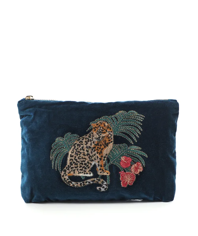 Elizabeth Scarlett Jungle Jaguar Mini Pouch