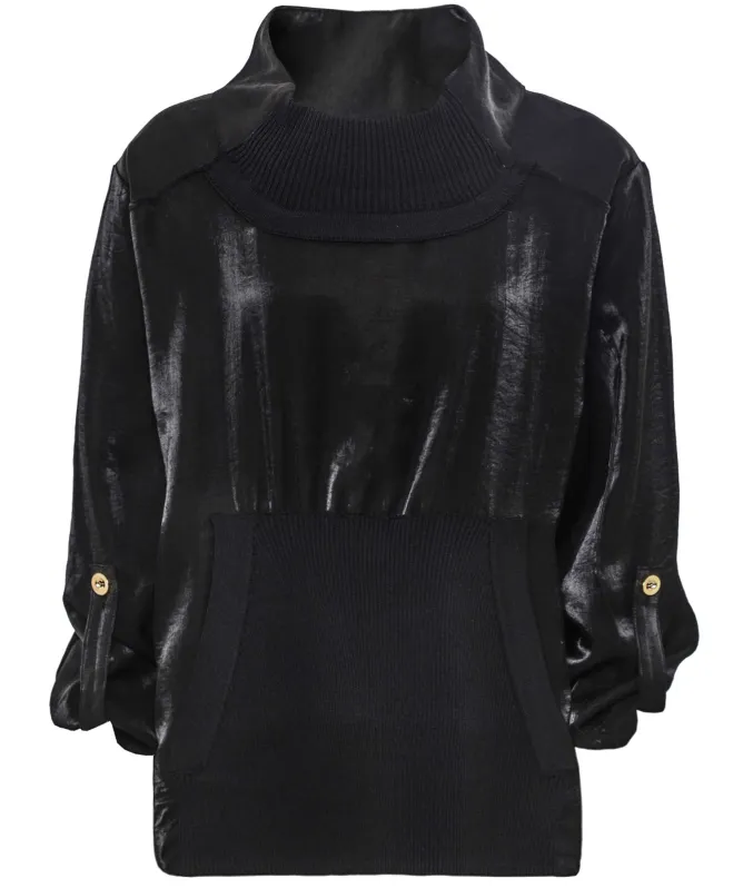 Bize Rib Knit Detail Top