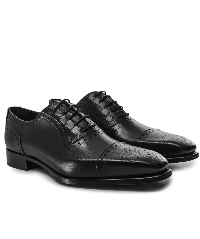 Jules B Leather Cap Oxford Brogues