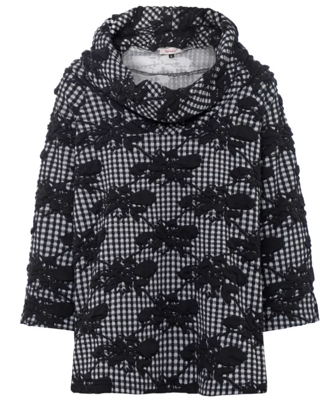 Thanny Gingham Appliqué Top