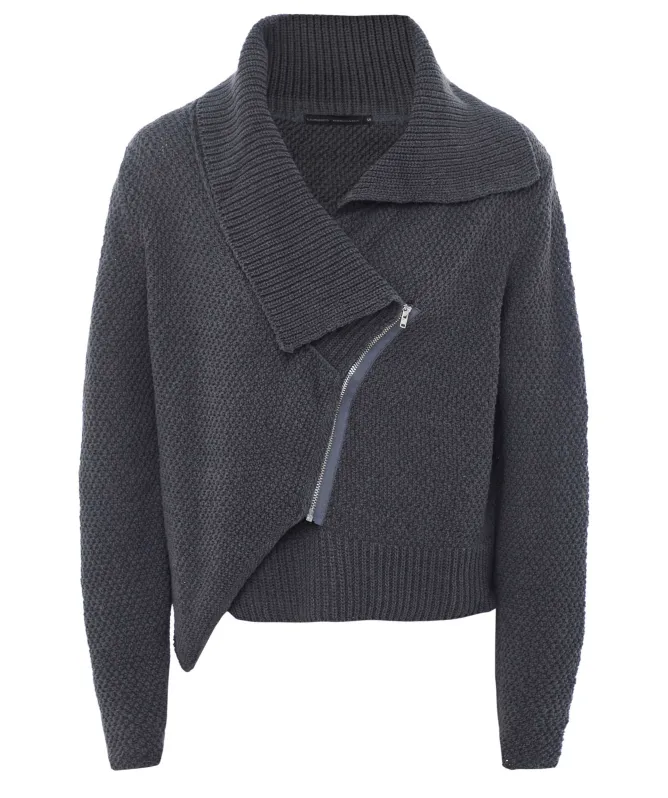 Lurdes Bergada Asymmetrical Knitted Cardigan