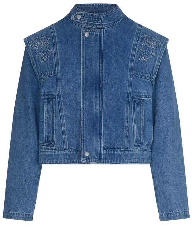 Seventy + Mochi June Embroidered Denim Jacket