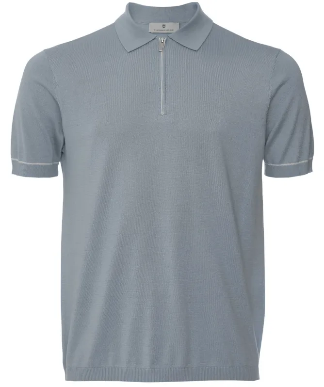 Thomas Maine Half Zipper Polo Shirt