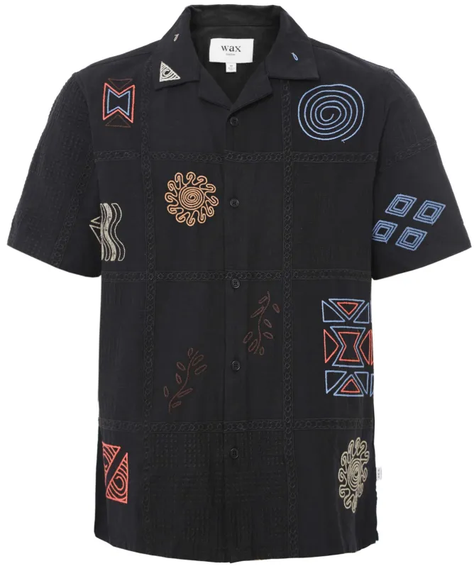 Wax London Doodle Embroidered Didcot Shirt