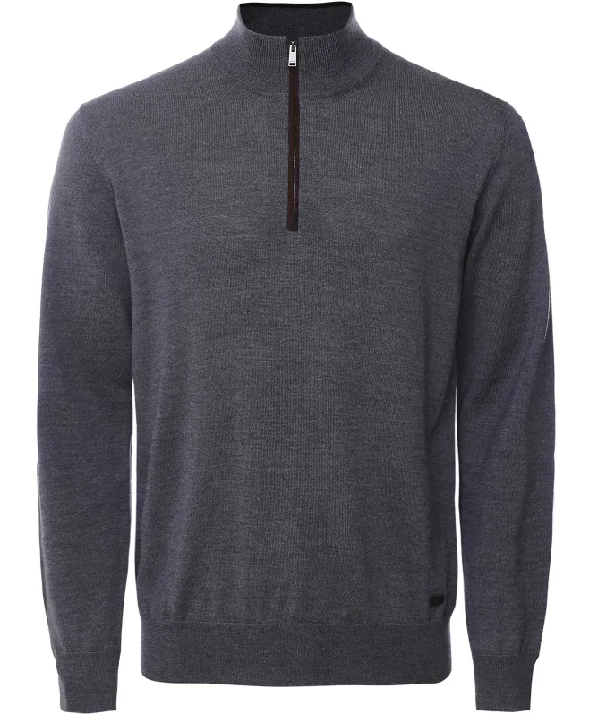 Eton Merino Quarter Zip Jumper