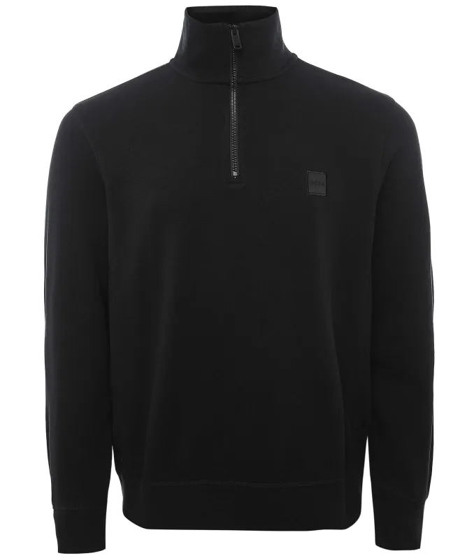 BOSS Cotton Half-Zipper Zetrust Sweatshirt