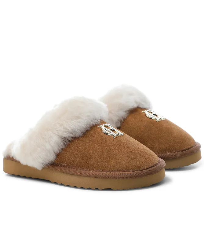 Holland Cooper HC Shearling Slippers