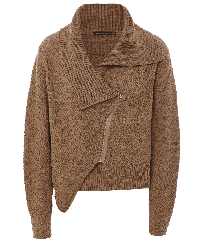 Lurdes Bergada Asymmetrical Knitted Cardigan