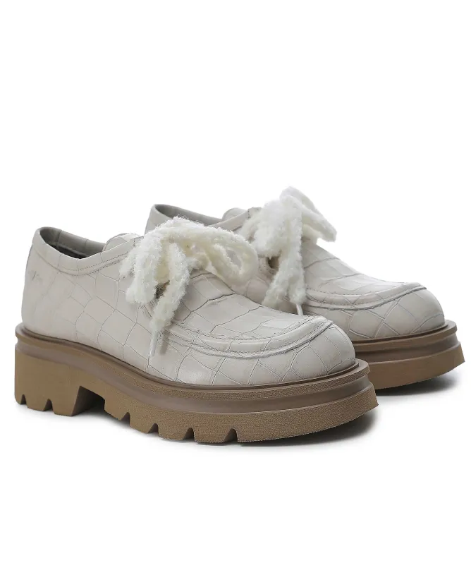 Patrizia Bonfanti Ingy Croc Laced Shoes