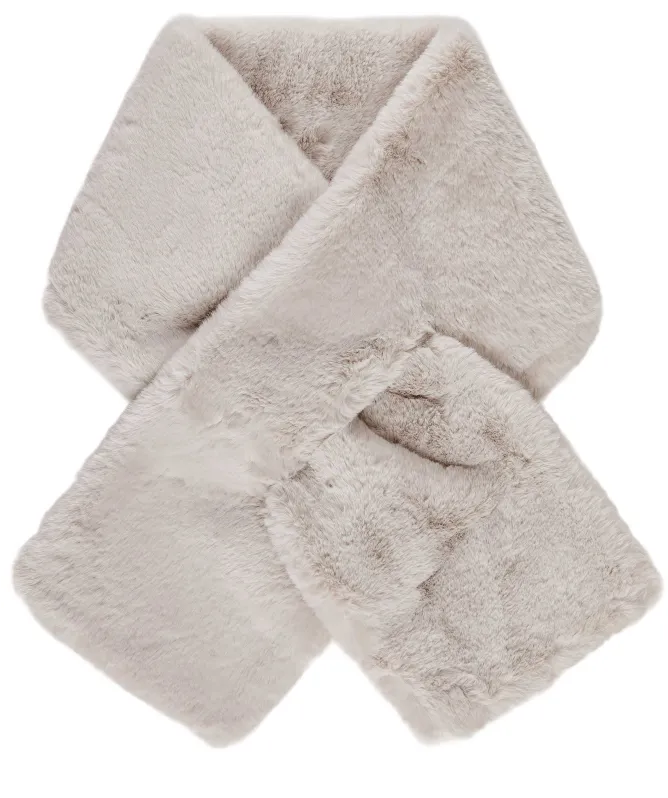 Rino and Pelle Stip Faux Fur Scarf