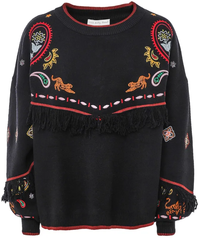 Never Fully Dressed Safari Jamie Fringed Jumper