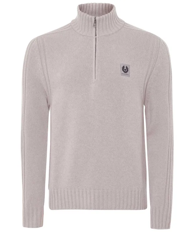Belstaff Lambswool Quarter Zip Watch Jumper