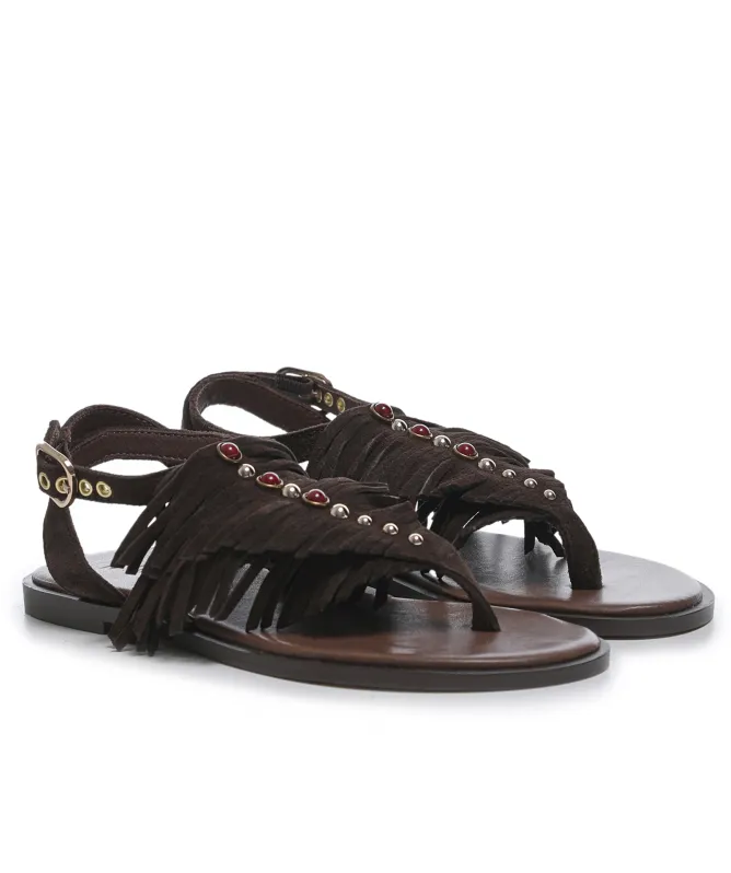 INUOVO Fringe Sandals