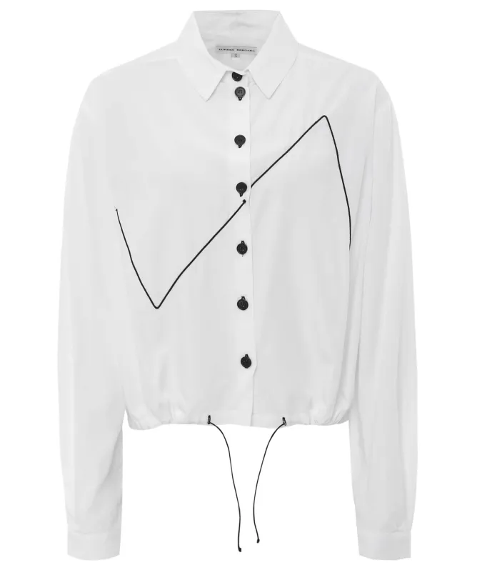Lurdes Bergada Pop Zigzag Embroidered Shirt