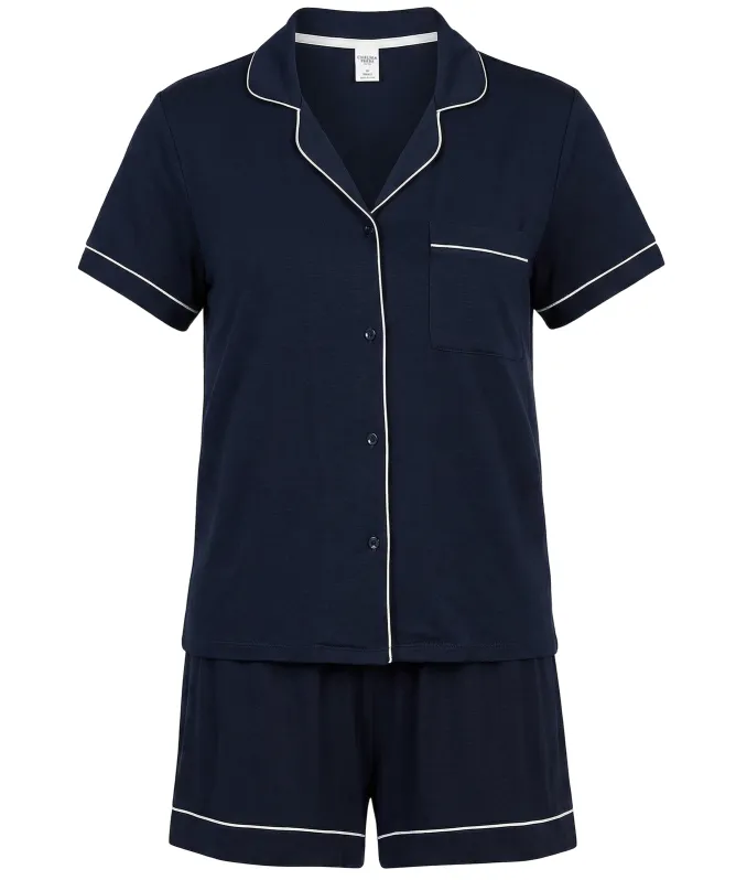 Chelsea Peers Modal Short Button Up Pajamas