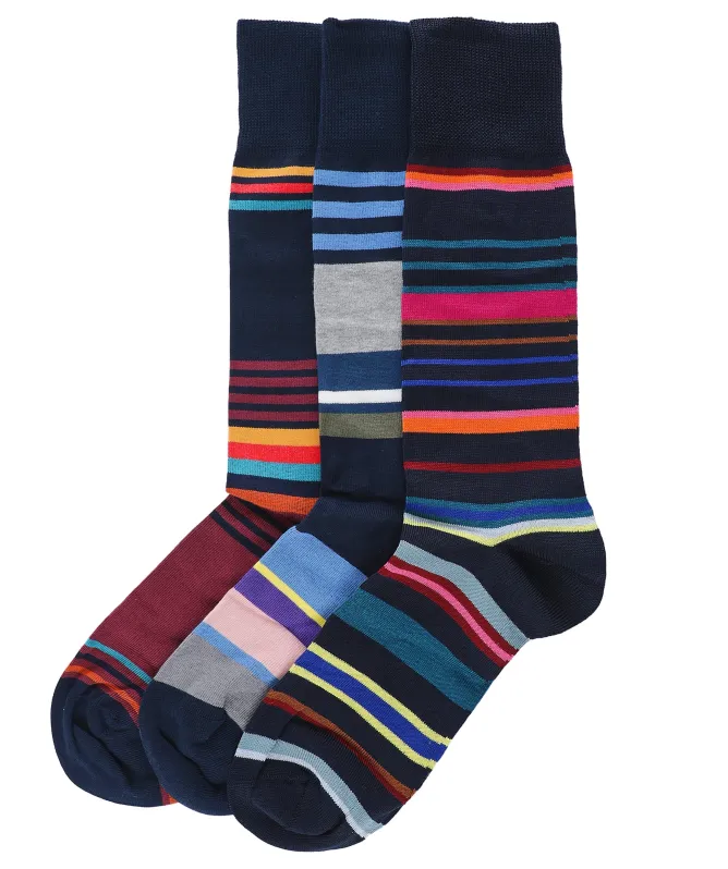 Paul Smith Striped Socks 3 Pack