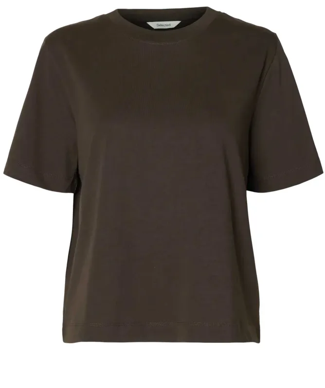 Selected Boxy Short-Sleeve T-Shirt