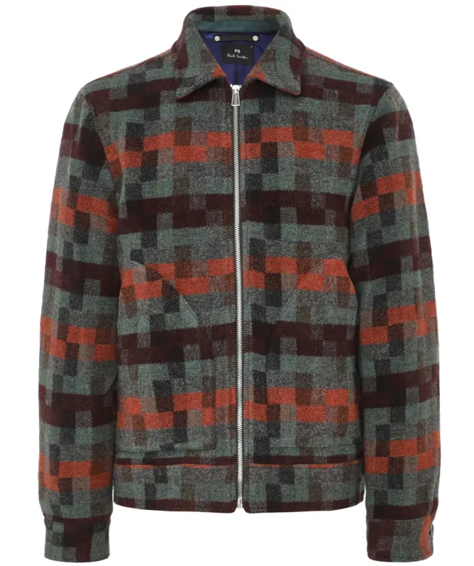 Paul Smith Jacquard Check Zip Jacket