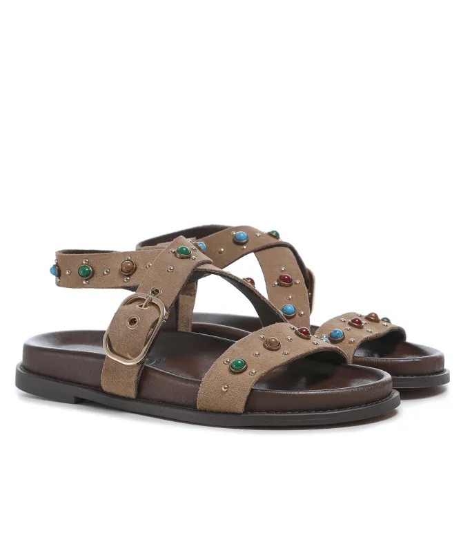 INUOVO Studded Strap Sandals