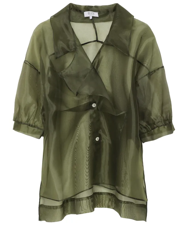 Bize Sheer Organza Shirt
