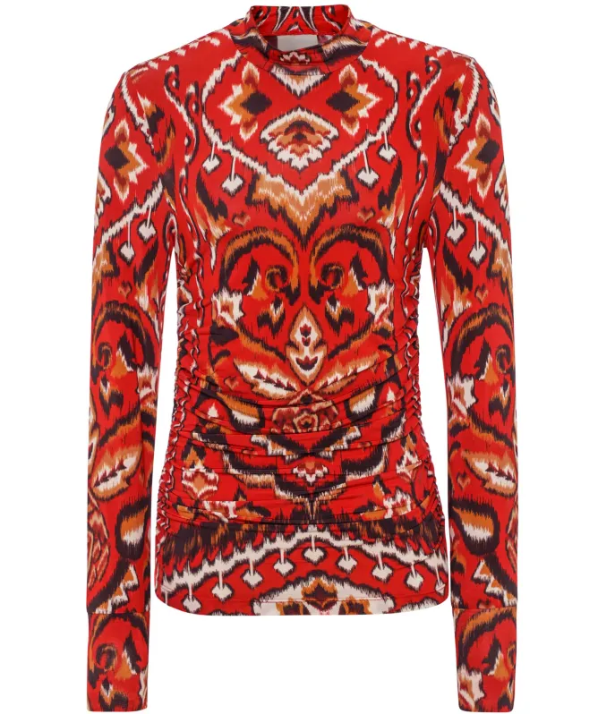 FARM Rio Ainika Pineapple Ikat Top