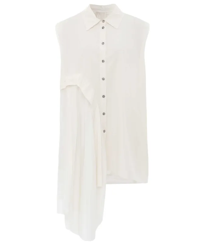 Sanctamuerte Sleeveless Drape Side Shirt