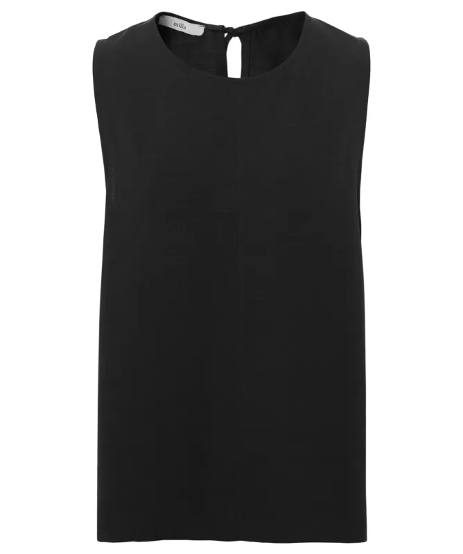 Milla Round Neck Linen Top