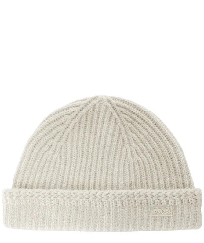 BOSS Avelo Ribbed Beanie