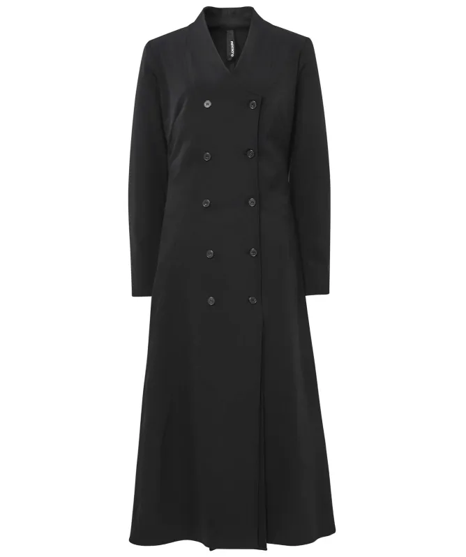 Manesera Collarless Longline Coat