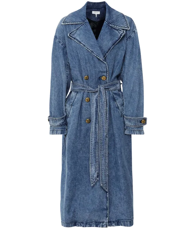 Rag and Bone Featherweight Alora Denim Trench Coat