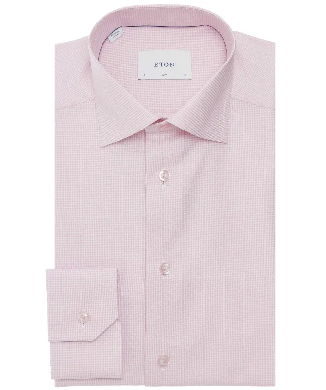 Eton Slim Fit Houndstooth Twill Shirt
