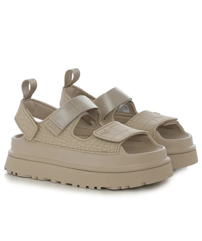 UGG GoldenGlow Embossed Sandals
