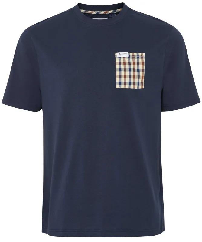 Aquascutum Club Check Pocket T-Shirt