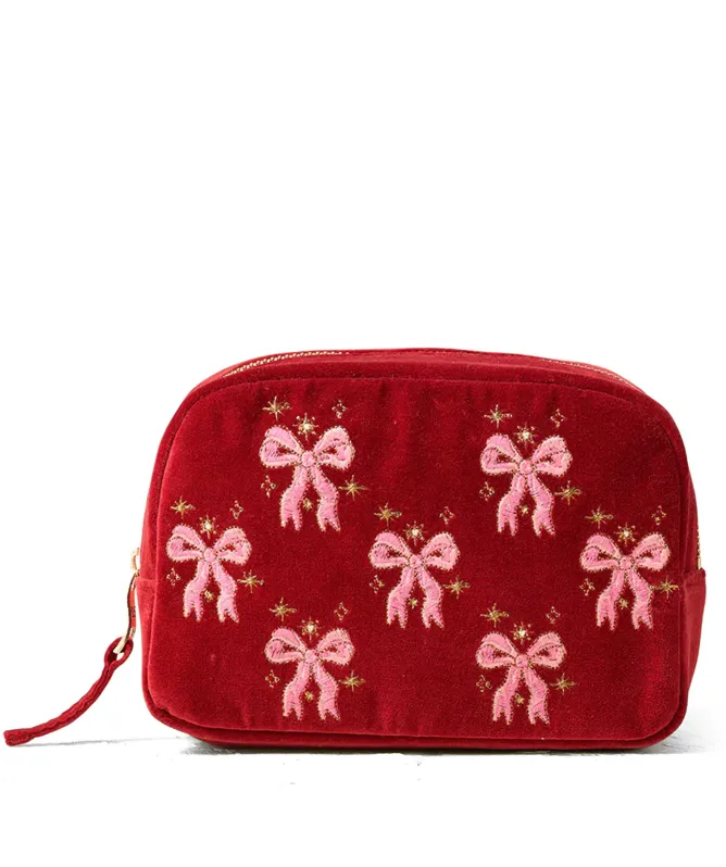 Elizabeth Scarlett Dazzling Bows Makeup Bag
