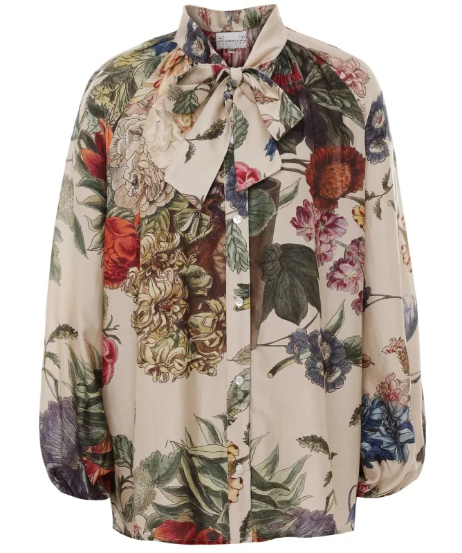 One Hundred Stars Primula Pussy Bow Blouse