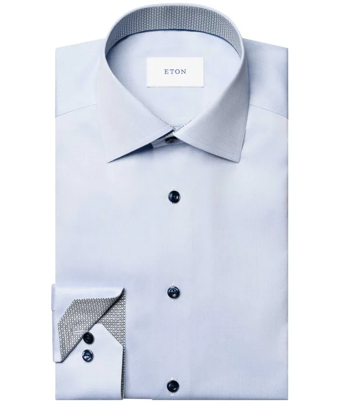 Eton Slim Fit Geo Twill Shirt