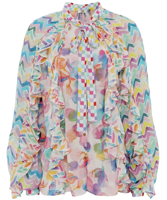 Me369 Holly Ruffle Blouse