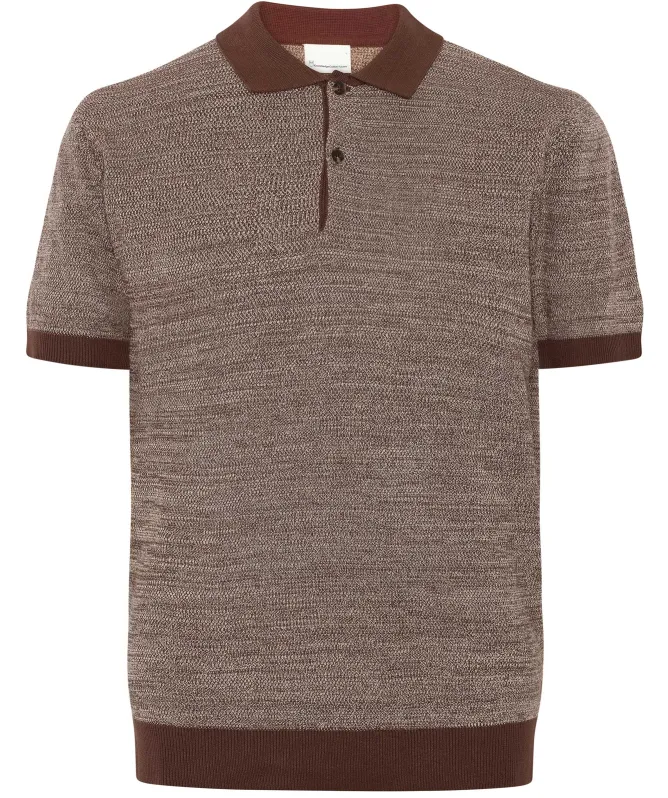 Knowledge Cotton Knitted Cotton Polo