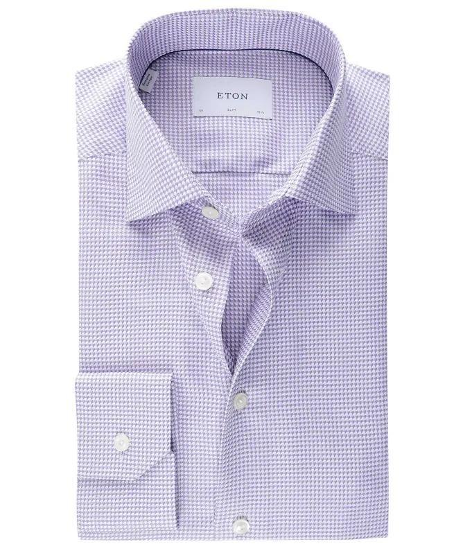 Eton Slim Fit Houndstooth King Shirt