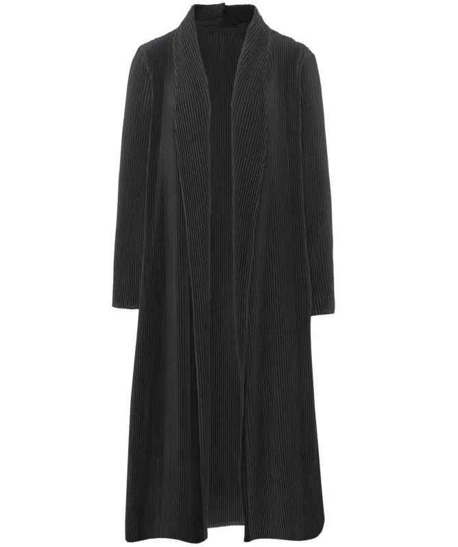 Thanny Pleated Long Duster Coat