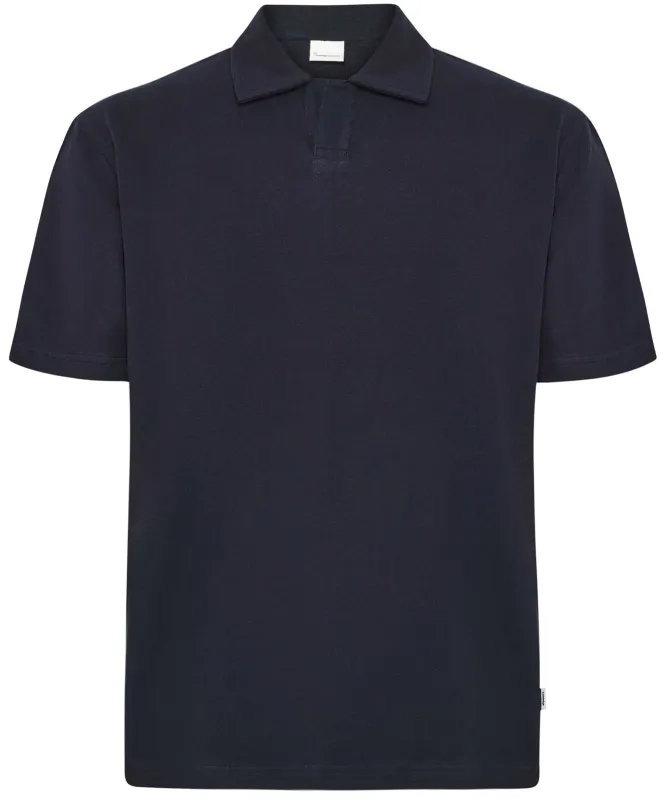 Knowledge Cotton Loose Bouclé Polo