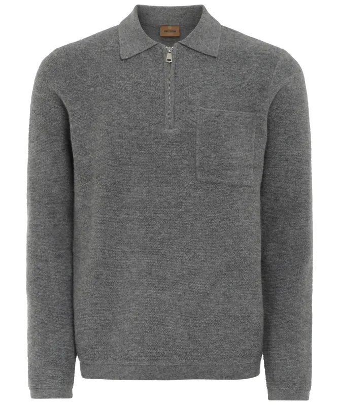 MOS MOSH MMGRyan Soft Polo Zipper Knit