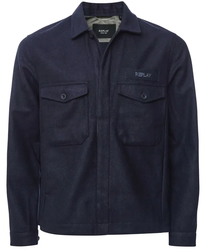 Replay Wool Blend Overshirt