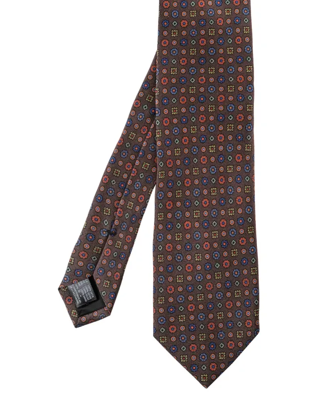Amanda Christensen Silk Geometric Floral Tie