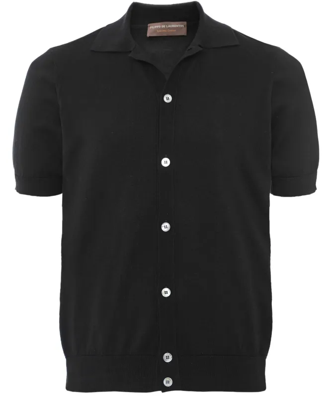 Filippo De Laurentiis Short Sleeve Button Polo