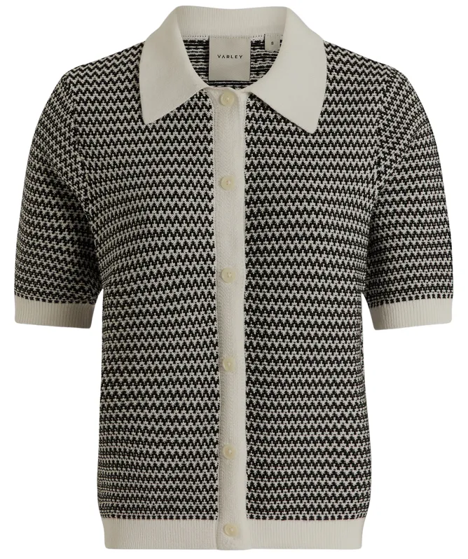 Varley Gaelle Polo Knit Top